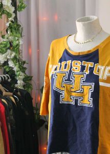 Houston Graphic Oversized Croppe d Tee