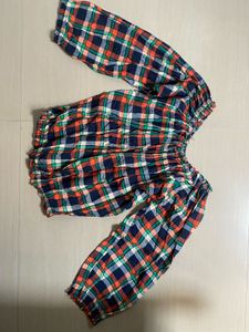 Checkered Top | used once