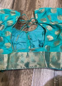 BORDER SAREE With Stiched Blouse