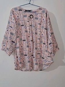 Patterned Long Sleeve Top