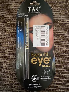 T. A. C. Ayurveda Kajal Lush Black Shade….I have YouTube  channel i just open this for review