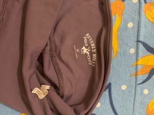 Purple cycling shorts