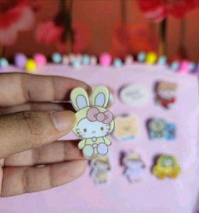 Kawaii Pin Set - Cute Decals