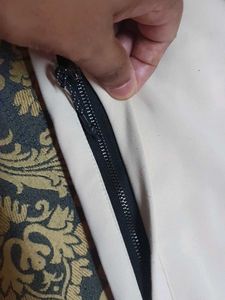 Casual Beige Pants | Both Side Zip Pocket