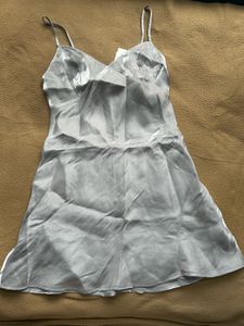 H&amp;M Silver Slip Dress