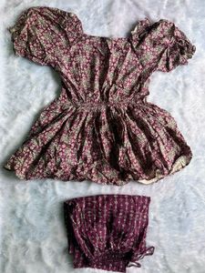 RUFFLE PEPLUM COORDSET