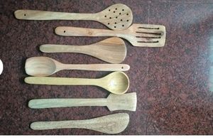Wooden Kitchen Spoons Set