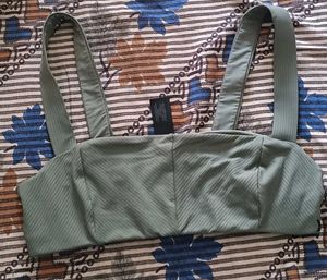 Olive Bandeau Top