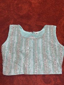 Sparkly Blue Occasion Lehanga Choli