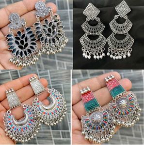 Elegant Oxidised Earrings(Pck Of 4)