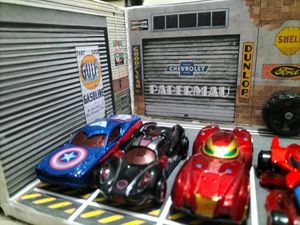 3D Hotwheels DECORATIVE Garrage Wooden