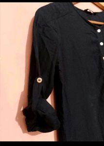 Zudio Navy Blue Cotton Kurta