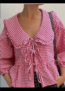 Red Checkered Top