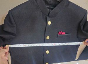 2 PIECE JET BLACK JODHPURI