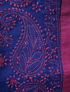 Beautiful LucknowiChikakari Blue Kurta