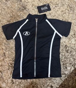 Black Zip-Up Top