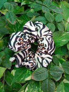 Satin Printed Scrunchies XL Size