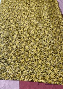 Yellow Daily Wear Sari With Blouse Piece