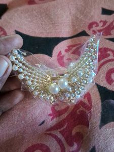 Brand New Pearl Wing Hair Claw Butterfly Clip