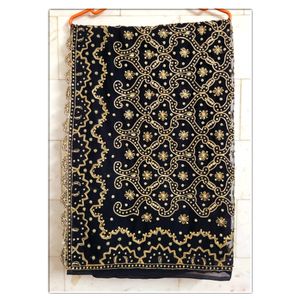 Gold & Black Saree