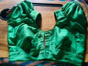 Readymade Green Blouse with Astar attached