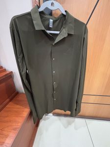 Olive Green Long Sleeve Shirt