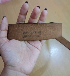 Classic 100% Leather Black Belt