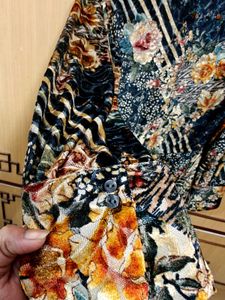 Zara New with tag Mini Flared Velvet Dress