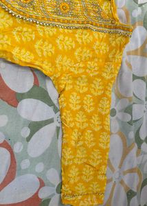 Yellow Cotton Kurta &amp; Pant