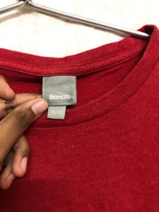 Bench. Red Cotton T Shirt