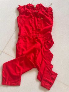 🍒CherryJumpSuit With Belt