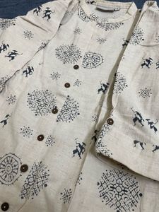 Westside A-line Cotton Linen Kurta With Pockets