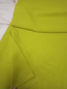Plan Lime Green Colour Saree