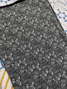 Women Black Printed Viscose Casual Kurta
