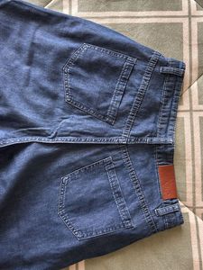 AJIO Blue Denim Pants