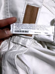 Bershka White Denim Cargo