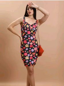 WitbTag Floral Bodycon Dress