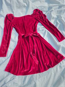 Velvet Full Sleeves Dress