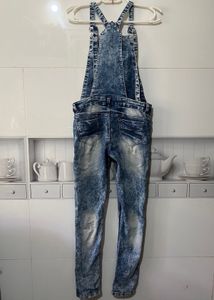 Blue Dungaree:28 Waist