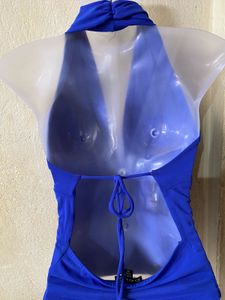 Blue Halter Top