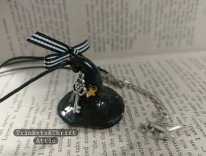Handmade Wizard/Witch Hat Clay Charm Necklace