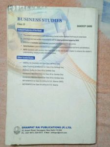 Sandeep Garg Business Studies Class 11th