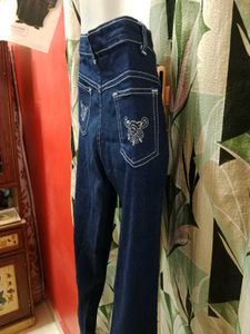 Embroidered Denim Jeans