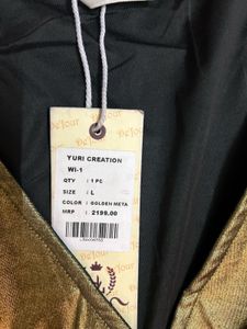 Party-Ready Gold Metallic Dress