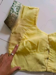 Coin Drop!!! Lemon Yellow Saree With Blouse