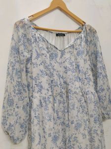 Floral Chiffon Maxi Dress