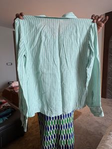 URSA Striped Button-Down Top And Pants