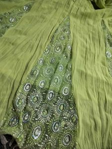Green Ethnic Skirt
