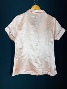 Satin Baby Pink Nightsuit(women)