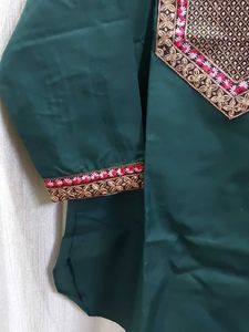 Elegant Green Embroidered Kurti ( Combo Of 2 )